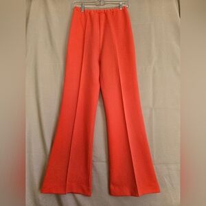 Vintage y2k Graff Californiawear orange pull on high rise Flare Pant